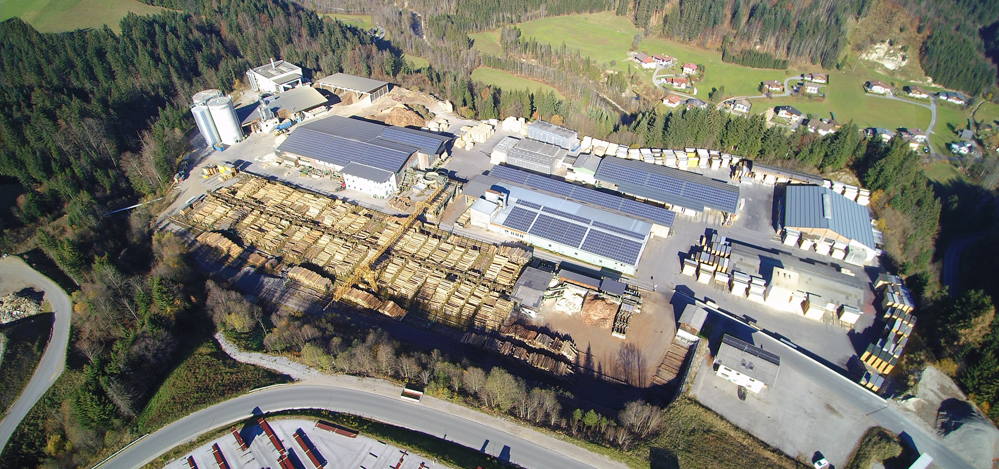 Das Pelletswerk in Abtenau. Hier werden die Holzpellets von SPG Bio-Pellets hergestellt.